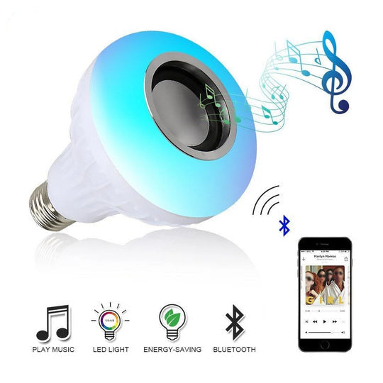 Ampoule LED Musical avec Haut-parleur Bluetooth - Multicolore
