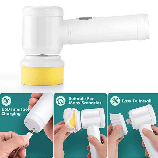 Brosse de nettoyage électrique rechargeable