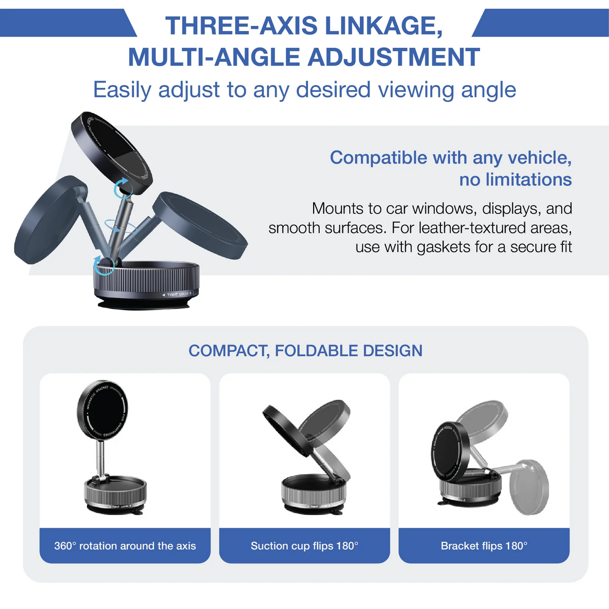 Support magnétique LUHITA™ Versamount Pro 360