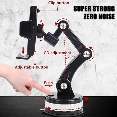 Support de téléphone pour console centrale de voiture, support de téléphone à super absorption