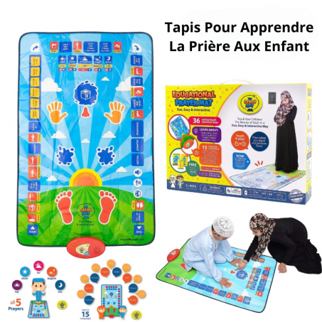 Tapis d'apprentissage de prière pour enfants Selaya ™ Le Plus Vendue Au Monde