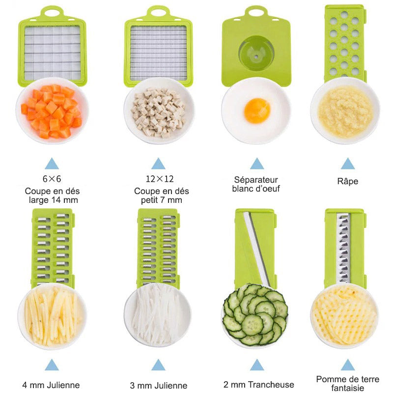 TrancheChef –CTN Le Coupe-Légumes Multifonction Ultra-Pratique