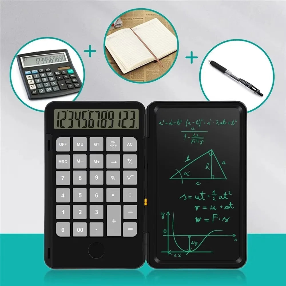Calculatrice avec Tablette d'Écriture – Calculez, Notez, Effacez en Un Geste !