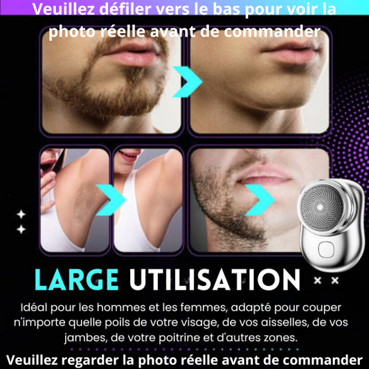 MINI RASOIR ELECTRIQUES: Parfait pour les personnes à peaux sensibles ( Garantie 30 jours )