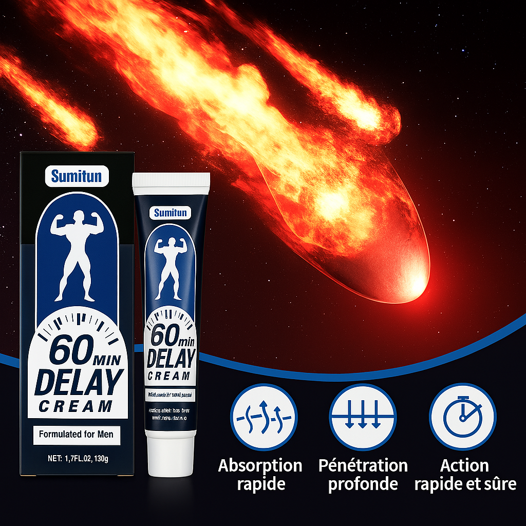 Crème retardatrice de 60 minutes pour homme