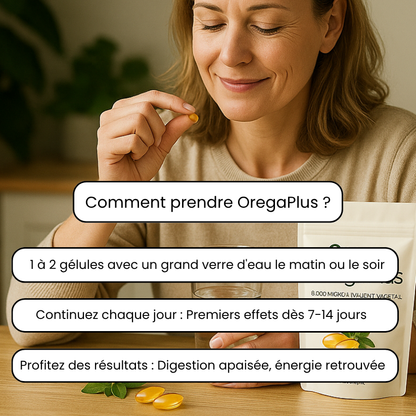 OregaPlus™ Boost votre énergie, santé, bien-être S  | Résultats dès les premiers jours d'utilisation|