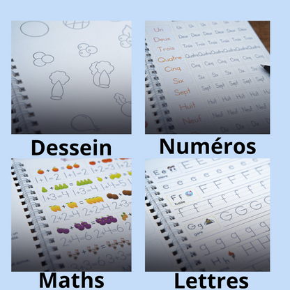 04 Cahiers Magiques™- CAALY FORMAT A5 | UNE ECRITURE PARFAITE EN 14 JOURS CHRONO