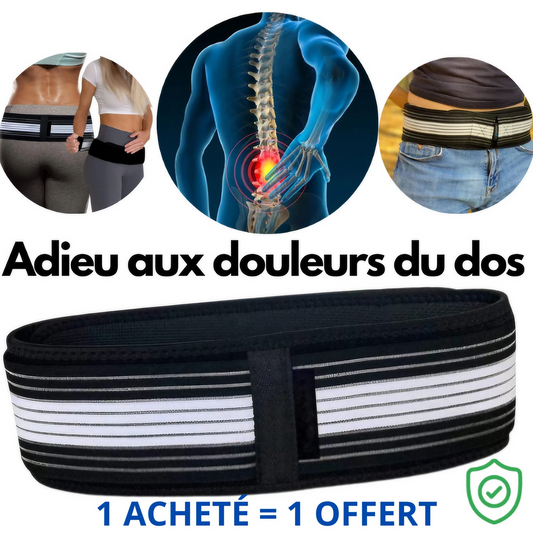 Ceinture Dorsale | Soulage les maux de dos et la sciatique | 1 ACHETÉ = 1 OFFERT