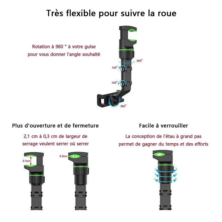 Support de Téléphone Multifonctionnel pour Rétroviseur ByGEORGES™