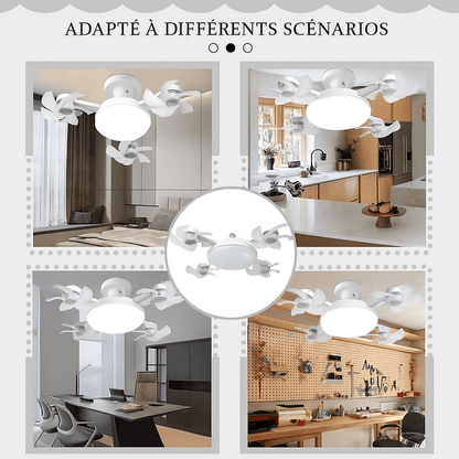 Ampoule Ventilateur Lumineux en Forme de Drone DroneBreeze™