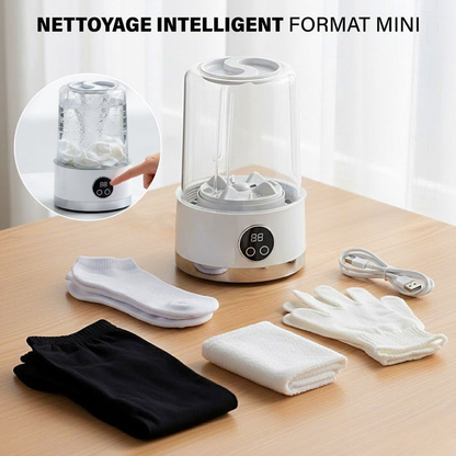 Mini Machine à Laver Intelligente Sans Fil Rechargeable .....