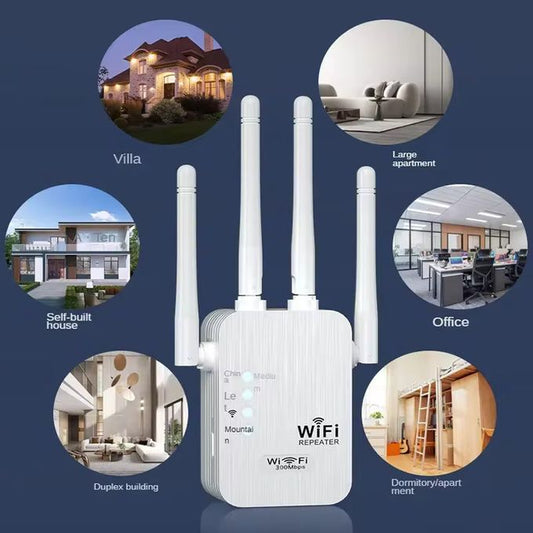 Amplificateur de signal Wi-Fi (couverture large, à travers les murs)
