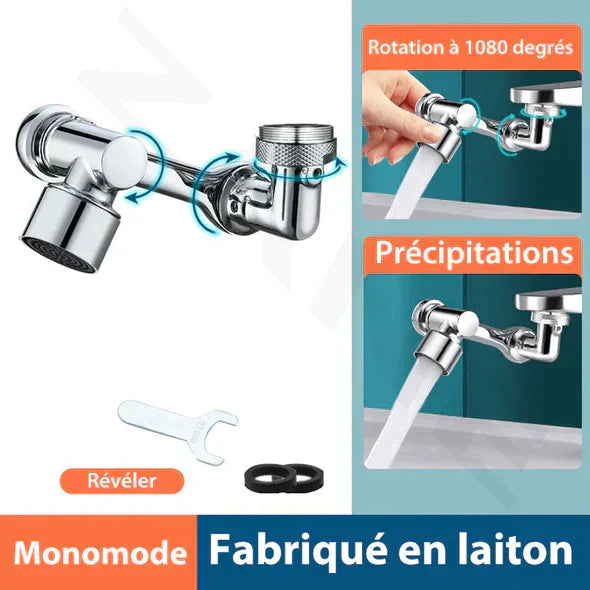 Robinet d'extension multifonctionnel rotatif