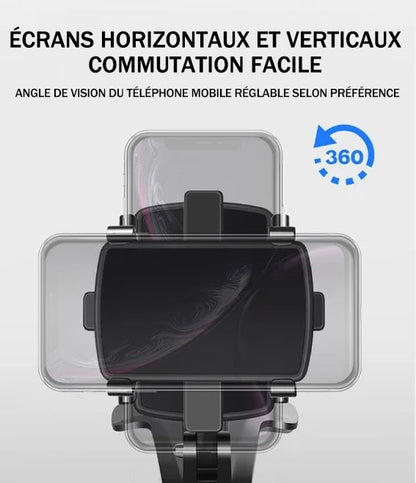 Support de téléphone portable multifonctionnel pour tableau de bord de voiture, véritable mise à niveau 2024, réglable à 360 °