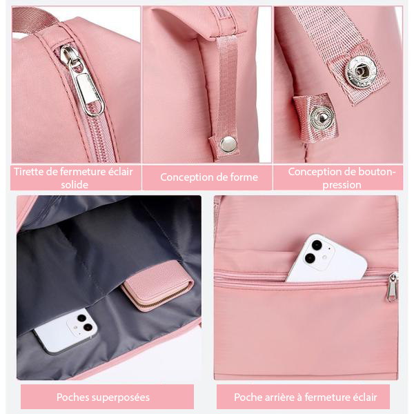 Sac de voyage BANOR™ pliable multi compartiment