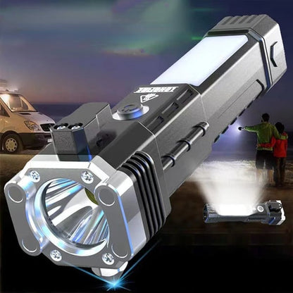 Lampe de poche LED rechargeable super lumineuse portable avec Power bank intégrée