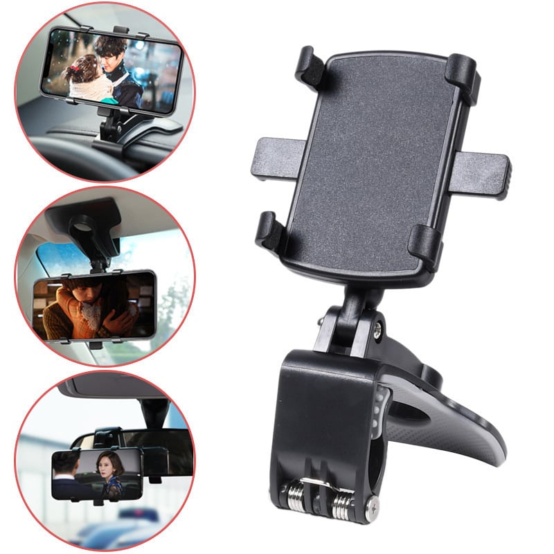 Support de téléphone portable multifonctionnel pour tableau de bord de voiture, véritable mise à niveau 2024, réglable à 360 °