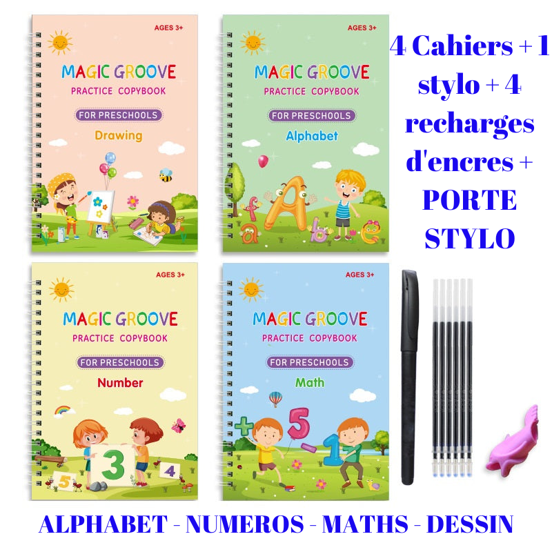 CAHIERS MAGIQUES  |  AIDEZ VOS ENFANTS A AMELIORER LEURS  ECRITURES EN 14 JOURS