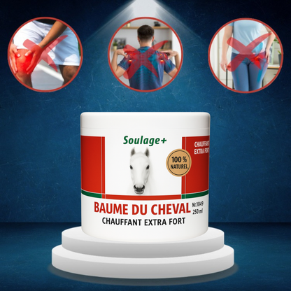 Soulage+™ | Retrouvez la liberté de bouger sans douleur| BAUME DE CHEVAL EXTRA FORT