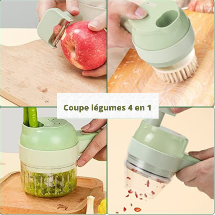 Ensemble de coupe-légumes électrique portable 4 en 1🔥LIVRAISON GRATUITE🔥