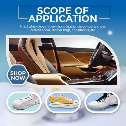 Crème nettoyante multi usage pour chaussures blanches meubles et intérieur voiture