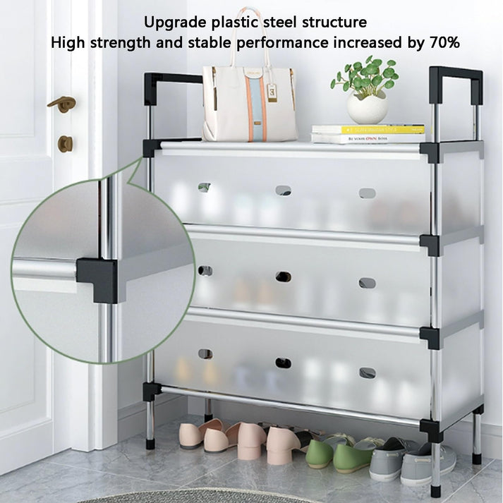 Etagère à Chaussure en Plastique Acier- La Solution Définitive contre le Désordre