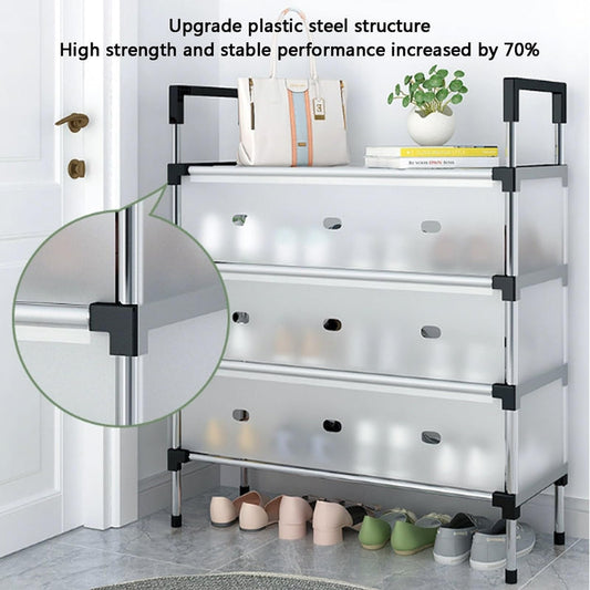 Etagère à Chaussure en Plastique Acier- La Solution Définitive contre le Désordre