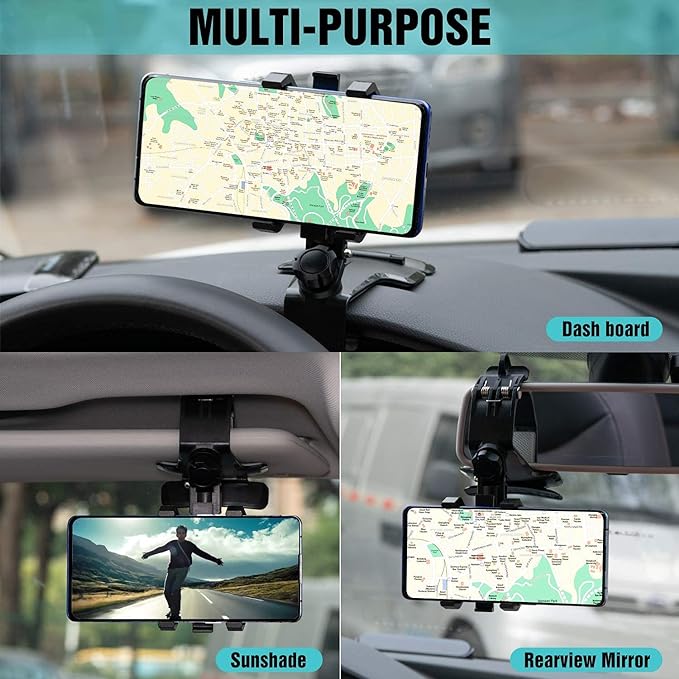 Support De Téléphone Multifonction Pour Tableau De Bord De Voiture