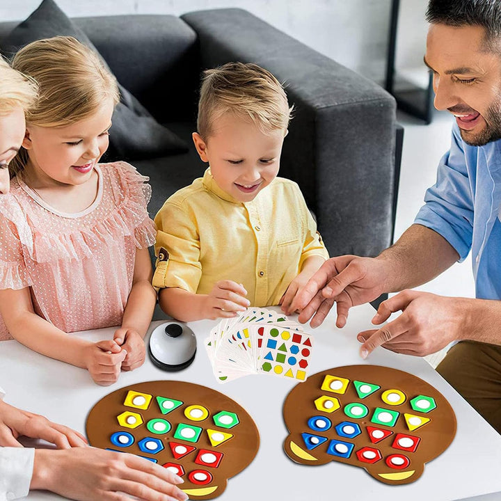 Jeu D'association Formes Géométriques et Couleurs ( DUO- ON PEUT JOUER À DEUX)