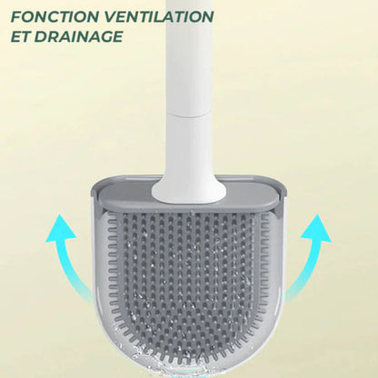 Brosse en silicone élégante et hygiénique