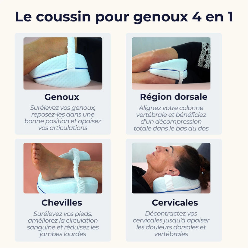 🛏️ Coussin Orthopédique Harmonie – Le secret d'un sommeil sans douleur