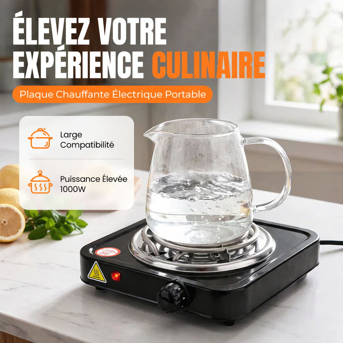 Cuisinière électrique multifonctionnelle pour usage domestique