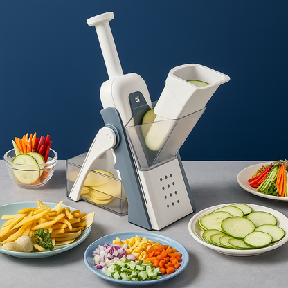 Slicéo – Mandoline manuelle multifonction en acier inoxydable  2025