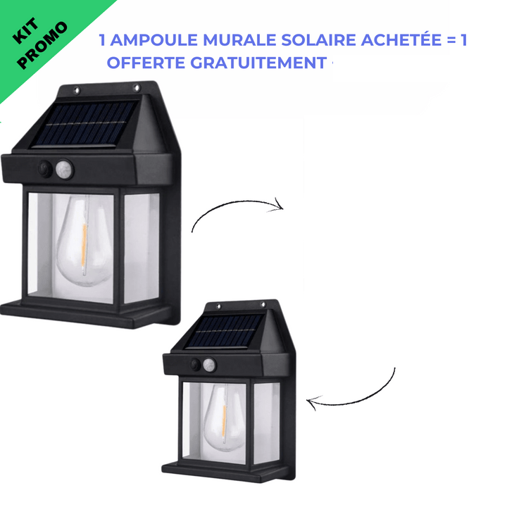 Ampoule murale solaire (01 Achetée = 01 offert )