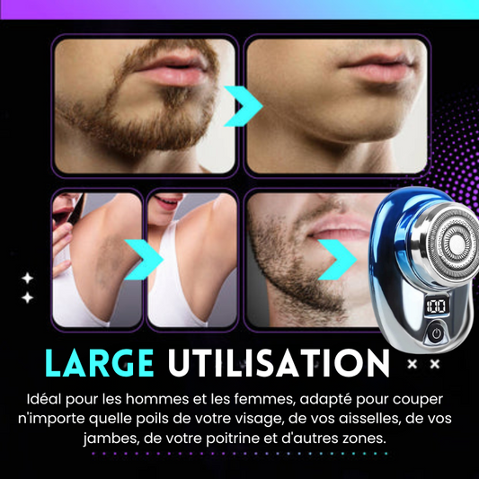 MINI RASOIR ELECTRIQUES: Parfait pour les personnes à peaux sensibles (  30 jours Garantie)