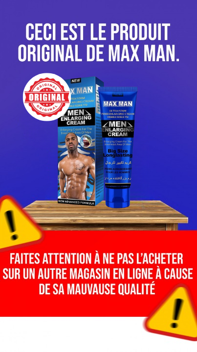 MAXMAN ESSENTIAL  ™ Enfin au Bénin