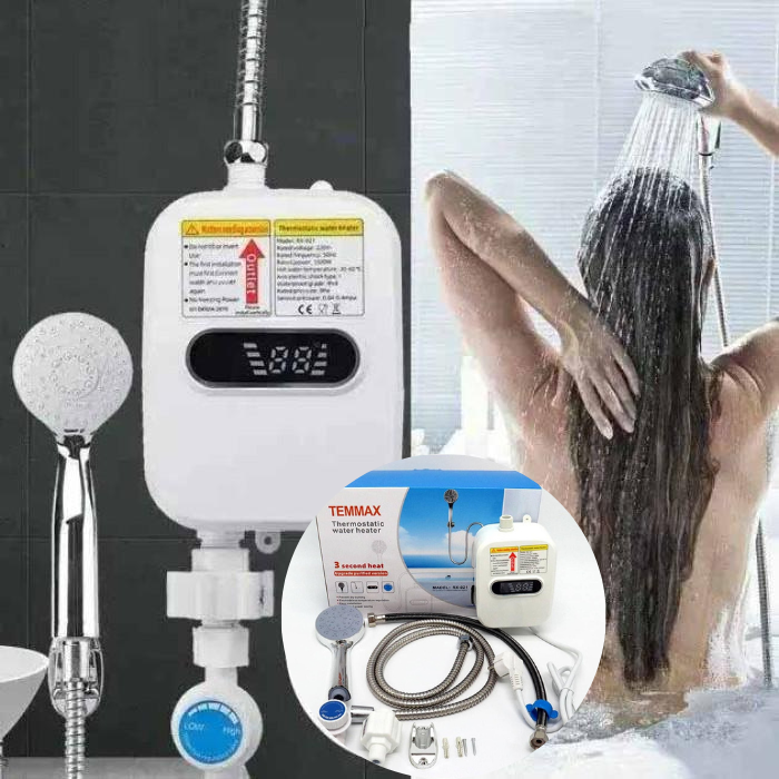 Chauffe-eau Instantané sans Réservoir - Design Compact avec Contrôle de Température Numérique pour Économie d'Énergie ⚡🚿 ....