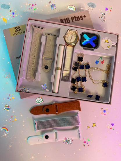 Coffret Premium A16 Plus+ – Montre connectée & Élégance
