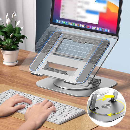 Support pour Ordinateur Portable en Alliage d'aluminium ( 1 support acheté = 1 casque P9 offert)