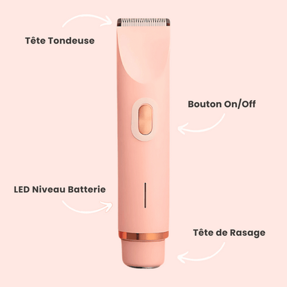 Silky™ – Tondeuse Rasoir 2.0 Pour Hommes & Femmes| Partie Intime Barbes Peau| Zéro douleur | Résultats instantanés