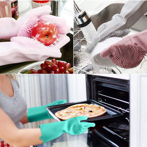 Le gant magique silicone pour la vaisselle (Voiture vaisselle carreaux etc...)