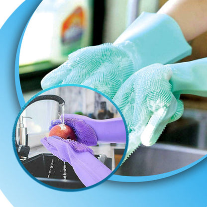 Le gant magique silicone pour la vaisselle (Voiture vaisselle carreaux etc...)