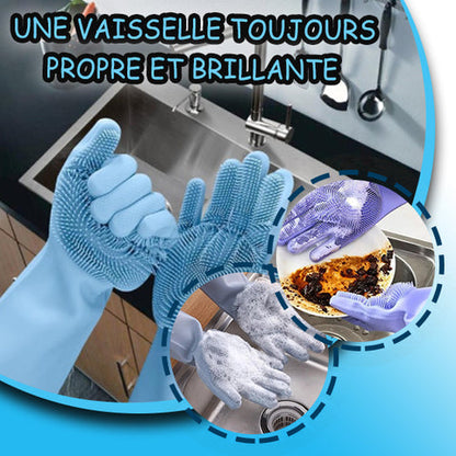 Le gant magique silicone pour la vaisselle (Voiture vaisselle carreaux etc...)