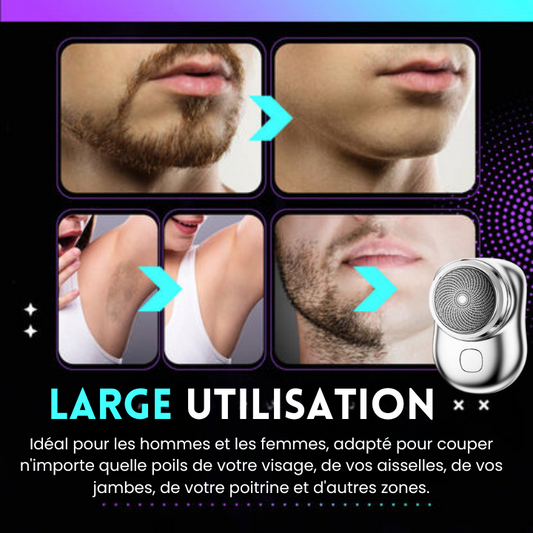 MINI RASOIR ELECTRIQUES: Parfait pour les personnes à peaux sensibles (  30 jours Garantie) A
