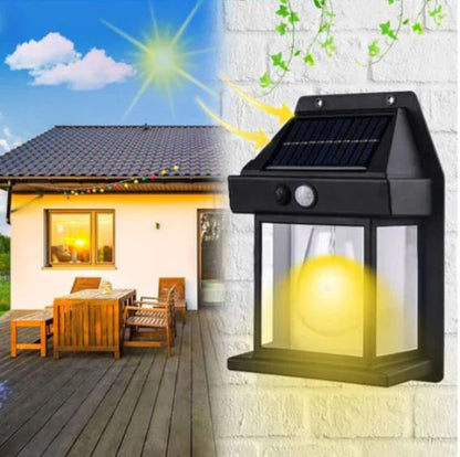 2 Ampoule murale solaire + torche imperméable