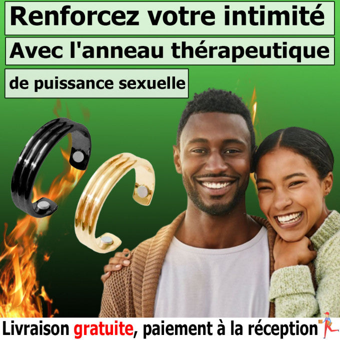 Anneau de puissance thérapeutique  ( Bague couleur Noir)