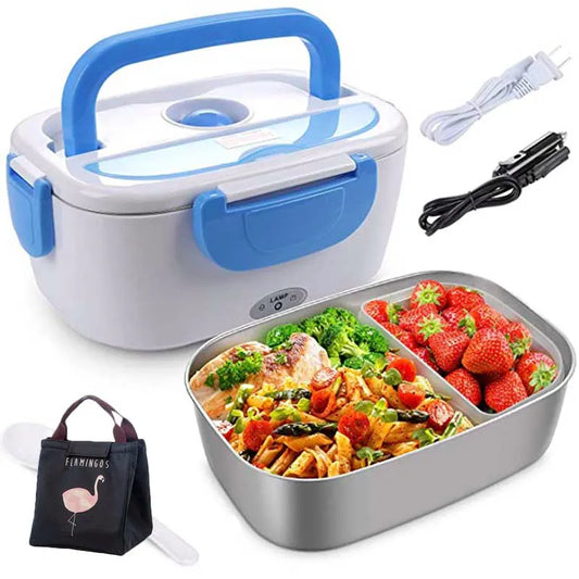 La Lunch Box Electrique : La Glacière Chauffante Électrique 2-en-1 – Gardez Vos Repas Chauds ou Frais en Tout Lieu.