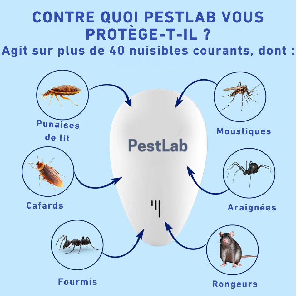 BJ  PestLab Répulsif anti-nuisibles 2025 amélioré..
