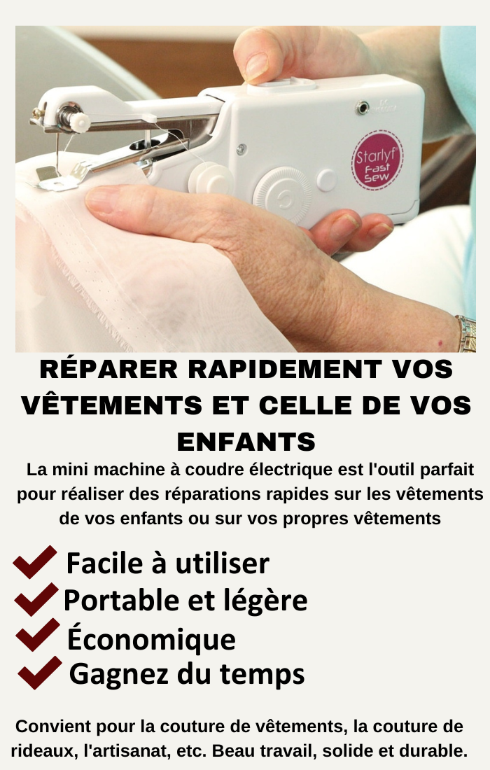 Mini machine à coudre électrique