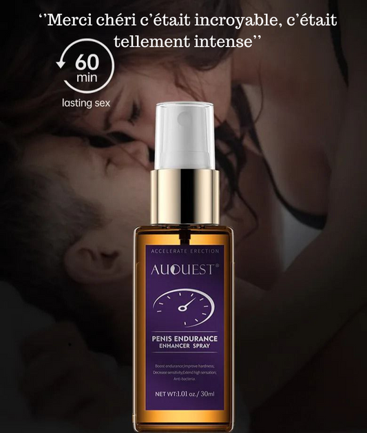 Spray Endurance AUQUEST : Prolongez Vos Moments Intimes Jusqu'à 60 Minutes